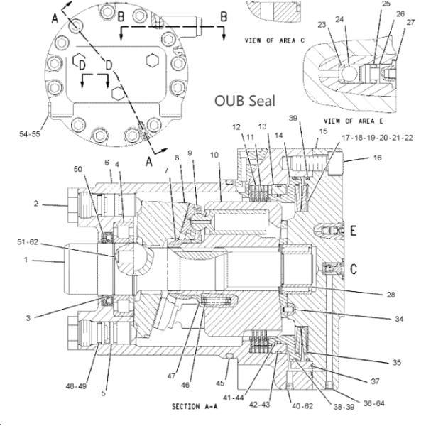 7Y-4222 SEAL KIT 7Y-4222 Temperature Range -20 to 150 C