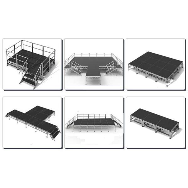 Outdoor Project Aluminum Folding Stage Platform 18mm Antiskid Plywood