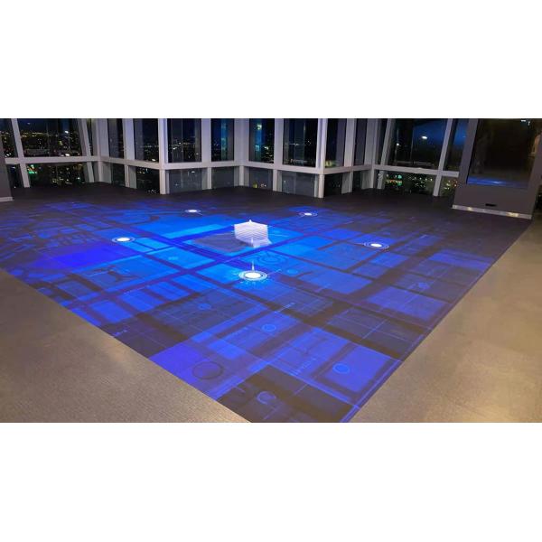 Внутренний наружный интерактивный светодиодный экраны на полу P2.6 3000cd/sqm Яркость