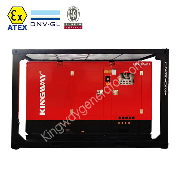 80KVA Heavy Duty ATEX Zone 2 Offshore Generator Mounted in DNV 2.7-1 Skid