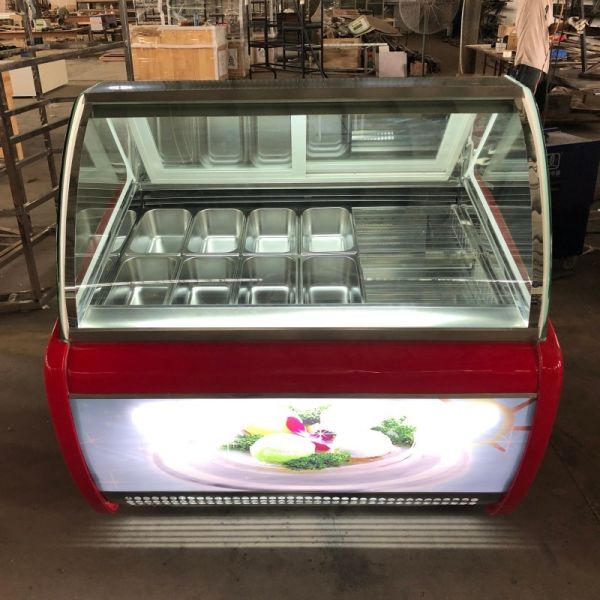 R404a Popsicle Display Freezer Ice Cream Showcase Refrigerated Cabinet