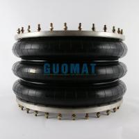 GUOMAT 3H630376 Industrial Tripled Convoluted Type Air Spring with Flange Ring