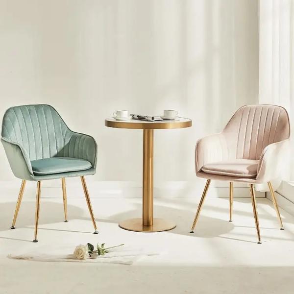 Modern Gray Upholstered Dining Chair OEM ODM Customizable
