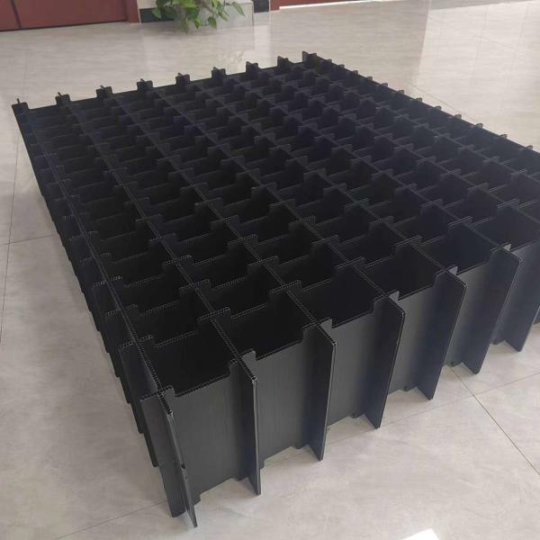 Anti Static Plastic Dividers Box Corrugated Multi Compartment Plastic Storage Boxes Rectangular