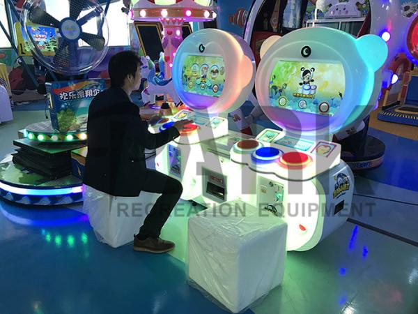 English Version Kids Coin Operated Game Machine / Music Game Simulator Little Drummer