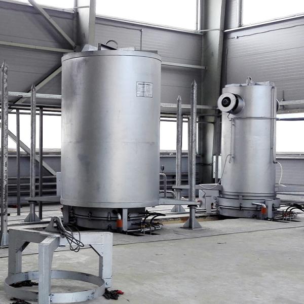 Round Stainless Steel Bright Wire Annealing Furnace 1 Ton 800 Degree