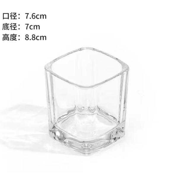 Luxury Empty Clear Amber Grey Glass Candle Jars Glass Jars For Scented Candle (Луксовые пустые прозрачные янтарные серые стеклянные бутылки для свечей)