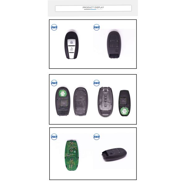 3 Buttons 47 Chip Smart Remote Key with 433MHz Keyless Remote Entry for Suzuki