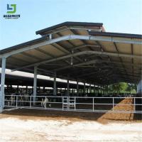 Structure en acier en gros préfabriquée prête à l'emploi Bœuf, vache, chèvre Poulaillerie Ferme Construction Shed Broiler Couche Poulaillerie