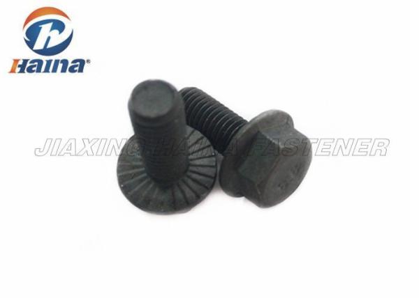 full threaded rod Black carbon Steel 4.8 Hex  head Flange Bolts
