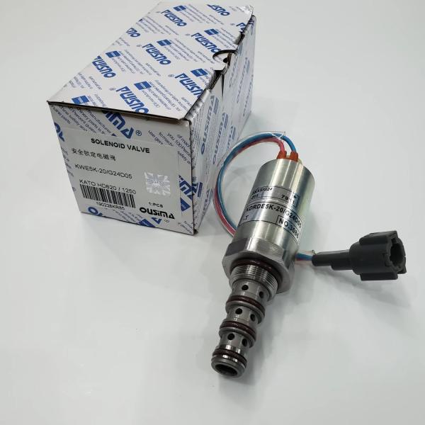 OUSIMA KWE5K-20 G24D05 Hydraulic Pump Solenoid Valve  Excavator Solenoids For Kato HD82/1250