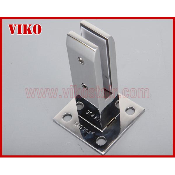 Glass Spigot VK61 Mirror Design Swimming Pool Fence Tempered Glass 304 Stainless steel Satin Black Glass Spigot Square