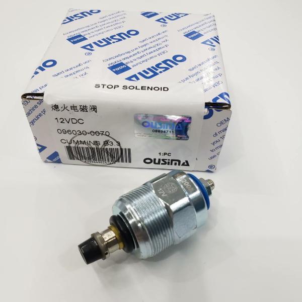 OUSIMA 096030-0070 12V Shut Off Solenoid Magnet Valve Solenoid Valve Cut Off Stop Solenoid For CUMMINS B3.3