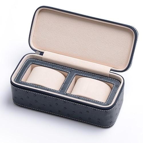 Two-piece Suit Factory Handmade high quality Leather Watch Box cheap Man And Woman Watch Display Box