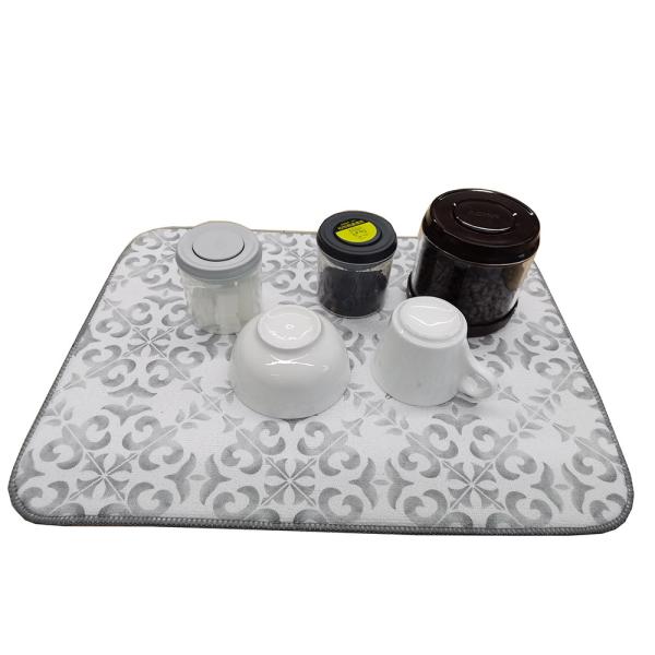 Высококачественное блюдо Microfiber суша циновки для вещество-поглотителя блюда все печатание полиэстера