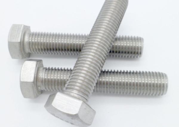 Boulons hexagénaires en acier inoxydable 2205 2507 904L pour utilisation marine et chimique 1/2 ̊-13 et finition brossée