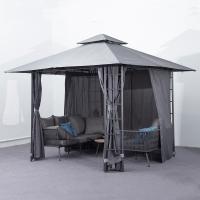 Outdoor Waterproof Aluminum Pavilion Canopy Pergola Patio Sunroom Hardtop Garden Tent Gazebo