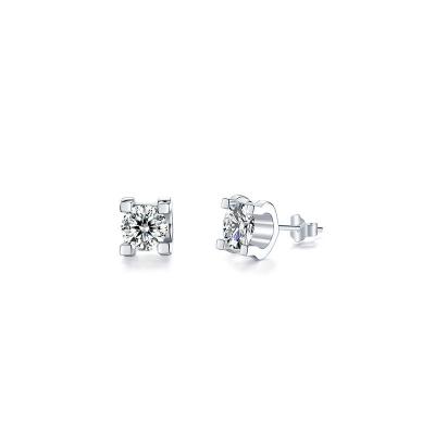 D Couleur or Moissanite bijoux Hip Hop Diamants Boucles d'oreilles Jeux de fiançailles