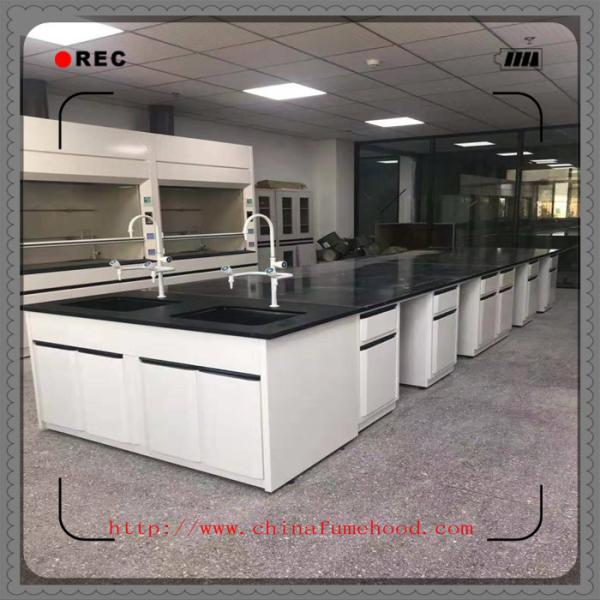 Heavy Chemical Laboratory Furniture  / Lab Tables Work Benches With Faucet
