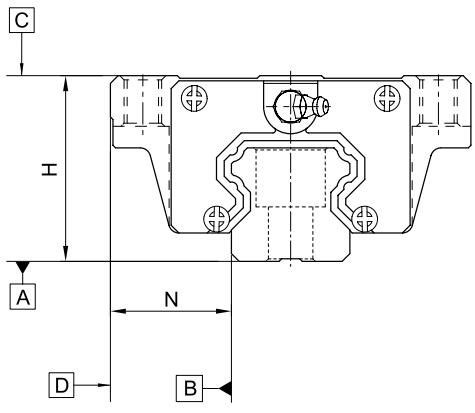 Quadrilateral Precision Heavy Duty Linear Roller Guideways