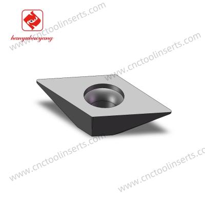 Insert CNC DCMT070202 en carbure cémenté standard pour alésage avec résistance à l'usure et rainure droite