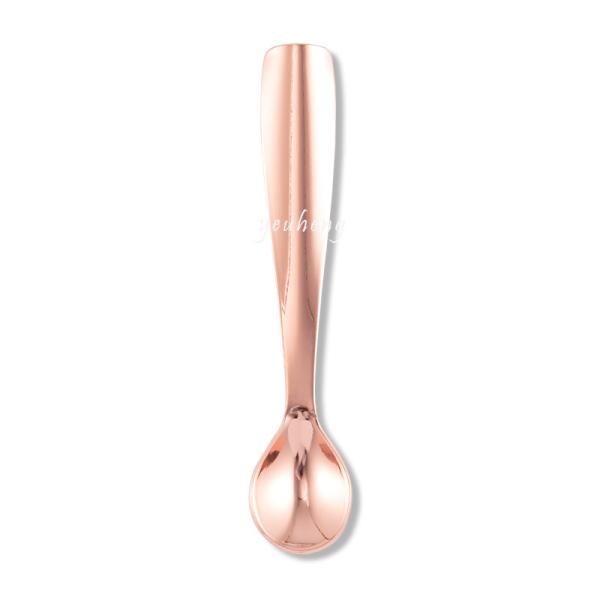 Stainless steel 18/8 mirror polishing gold color spoon rose gold spoon Silver spoon With Custom Logo