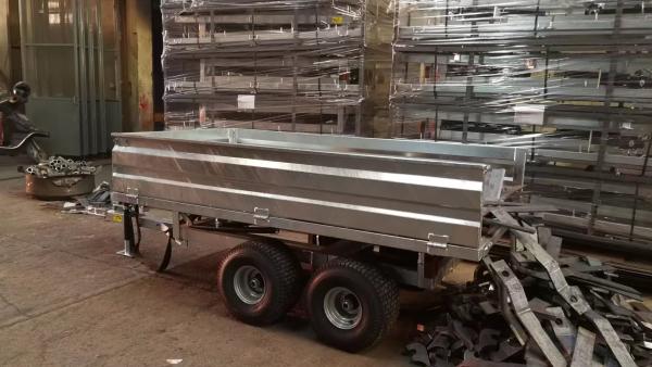 Farm Tractor Trailer With Hot Dip Galvanized; Agriculture Transport Tipping Trailer
