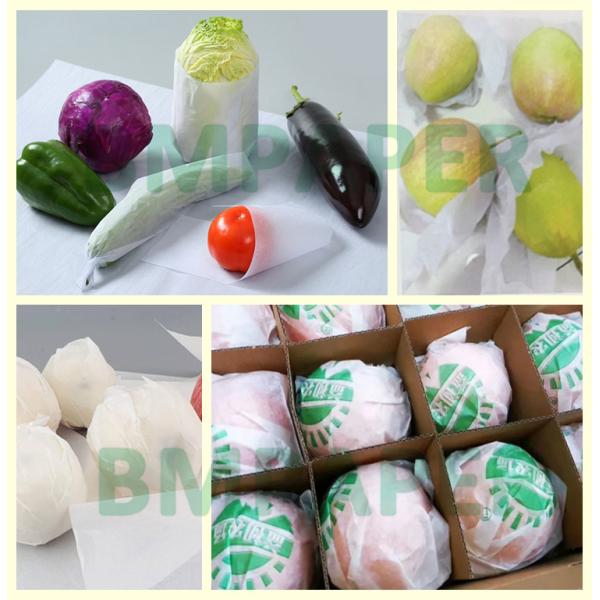 40 gm 50 gm papier d'emballage à l'épreuve de l'eau pour fruits blancs 50 x 70 cm écologique