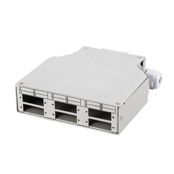 Gray Outdoor Fiber Optic Distribution Box SC/FC/ST/LC Fiber Optic Termination Box