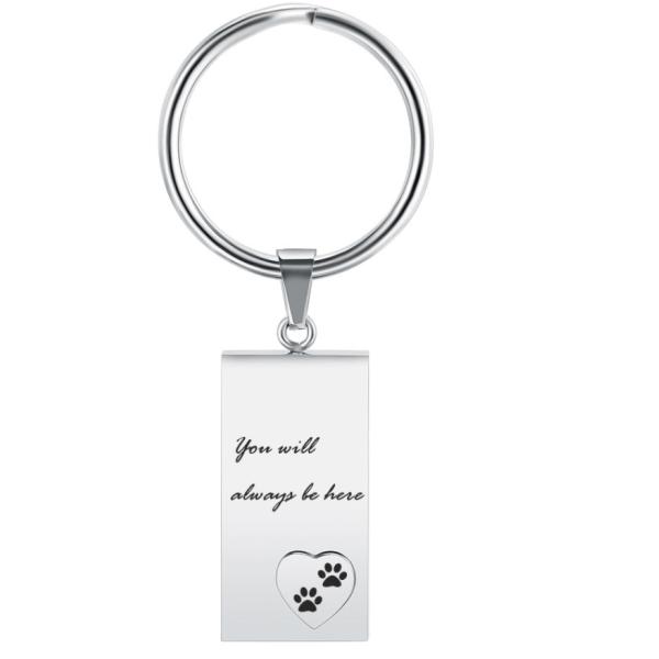 Key Chain for Souvenir Memorial Cremation Jewelry Free Custom Engrave Stainless Steel
