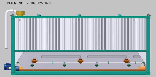 Low Profile Cement Silo Horizontal Cement Silo With Safety Pressure Relief Valve