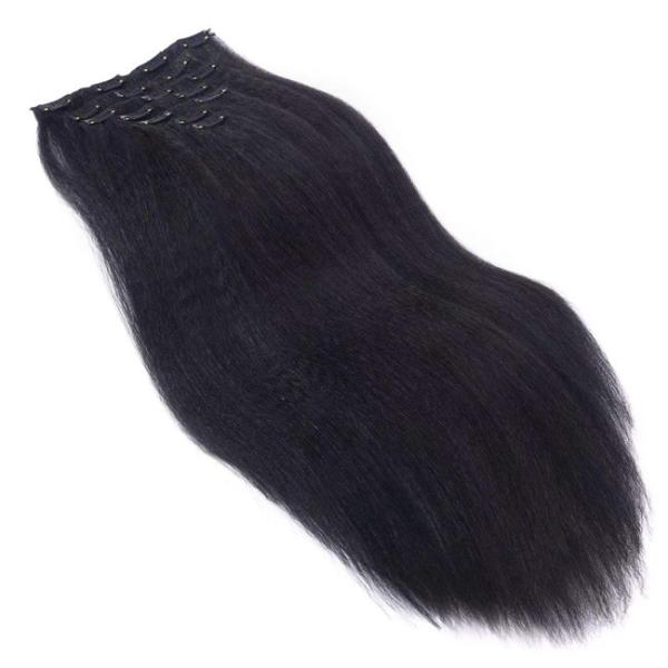 Kinky Curly Clip In Afro Weave Extensões de cabelo Africano-Americano OEM