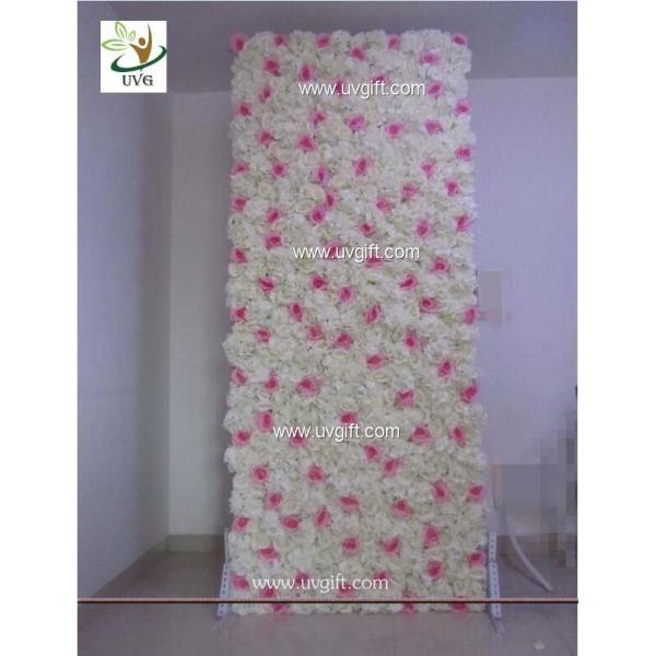UVG silk artificial roses and hydrangeas flower wall photography backdrops for summer wedding ideas CHR1122