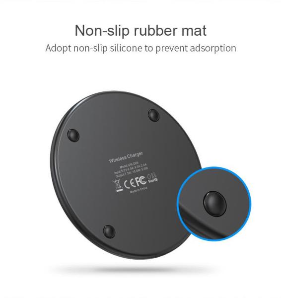 Aluminium Alloy Mobile Phone Power Charger 10W Fast Wireless Charge Support