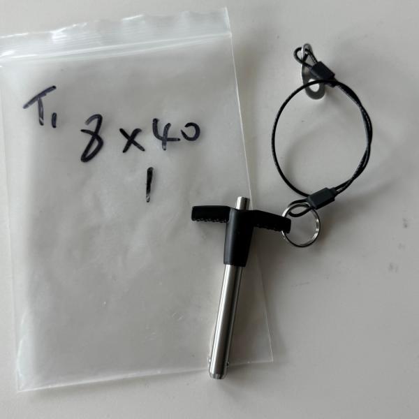 Stainless Steel Quick Release Pin with T Handle and Lanyard