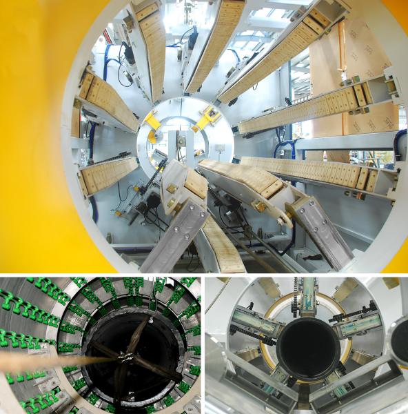Machine de fabrication automatique de tubes de câbles hydrauliques en PE HDPE en plastique