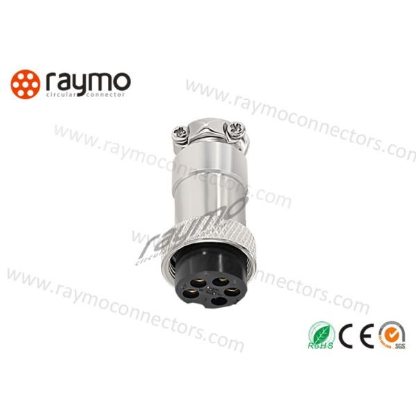 Nickle Plated Brass Threaded Electrical Connector, Sensor Cable Connector For Factory Automotion