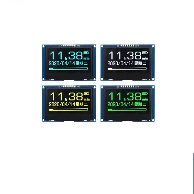 2,42-дюймовый модуль дисплея PMOLED с PCBA, разрешение 128 * 64, интерфейс 7 PINS IIC / SPI
