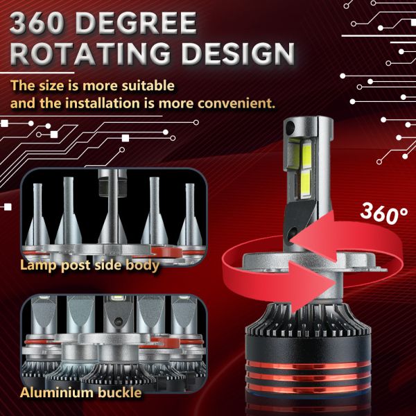 50000hrs Car LED Headlight Customized Brightness high power car headlight bulbs