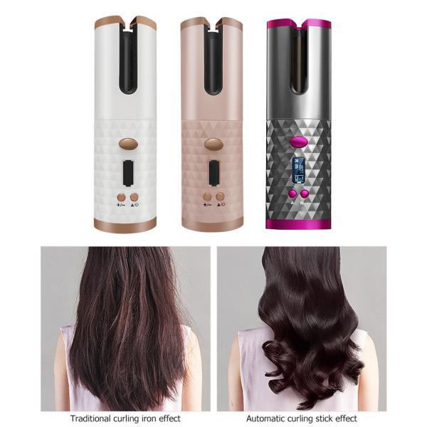 Auto Magic Rotating Cordless Rechargeable Hair Curler