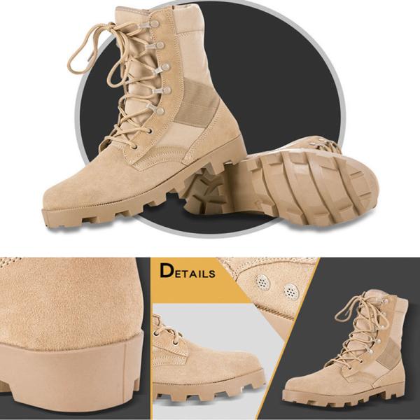 Desert Sandproof Waterproof Military Leather Boots Cold Resistant Durable