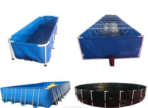 40000L Collapsible PVC Tarpaulin Round Fish Tank Fish Pond Plastic Tank Outdoor Fish Pond