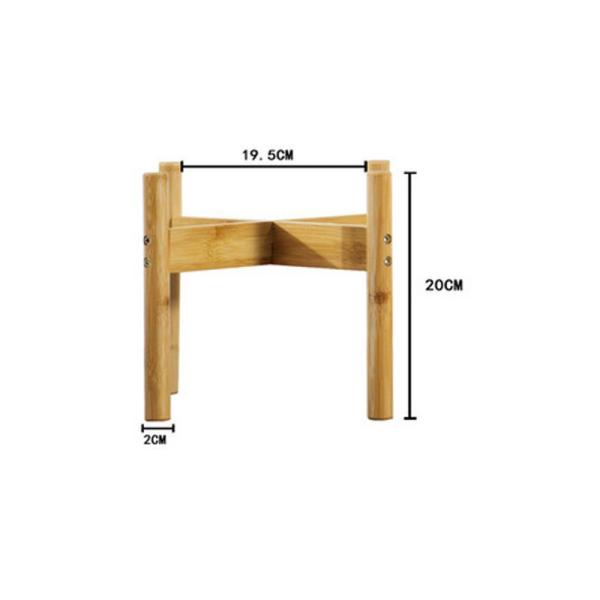 Flower/Green Plant Used Modern Design Bamboo Solid Acacia Wood Plant Pot Stand Holder