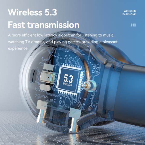 HiFi Stereo Bone Conduction True Wireless Earphone with 20cm Charging Cable and Mic