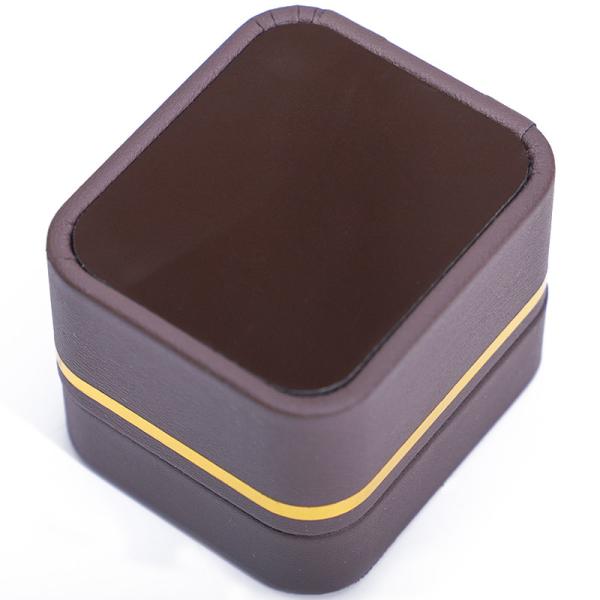 Boîte à bijoux rectangulaire Han Hong avec lumière LED et revêtement de velours