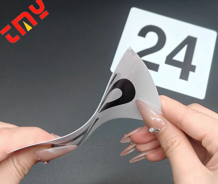 Table Number Double Side Printing Restaurant Acrylic Plate Wedding White Reversed Table Sign