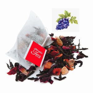 Customized Biodegradable Teabag Grape Black Dried Fruit Slimming Detox Tea With Free Samples