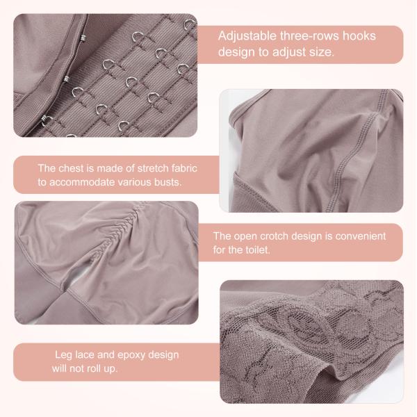 Control Level Firm HEXIN Women's Seamless Shapewear for Bodyshaping and Butt Lifting