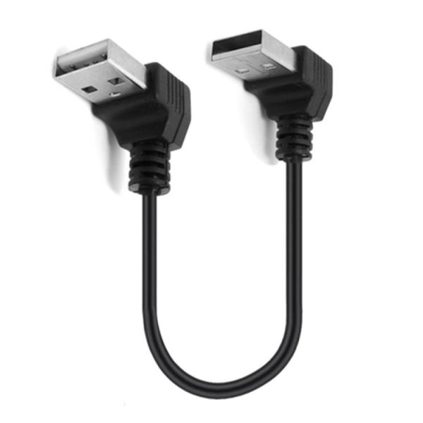 CUSTOM 0.25M 0.3M 90 grados en ángulo recto macho USB a ángulo recto macho USB 2.0 cable