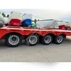 Feichi 50-60 Ton Gooseneck Lowboy Semi Truck Trailers Factory Price 4 Line 8 Axles Hydraulic Lowbed Trailer for Sale